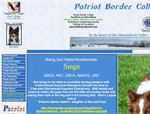 Tablet Screenshot of patriotdogs.com
